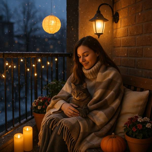 Mali balkon, veliki hygge: LED svetlo koje menja sve